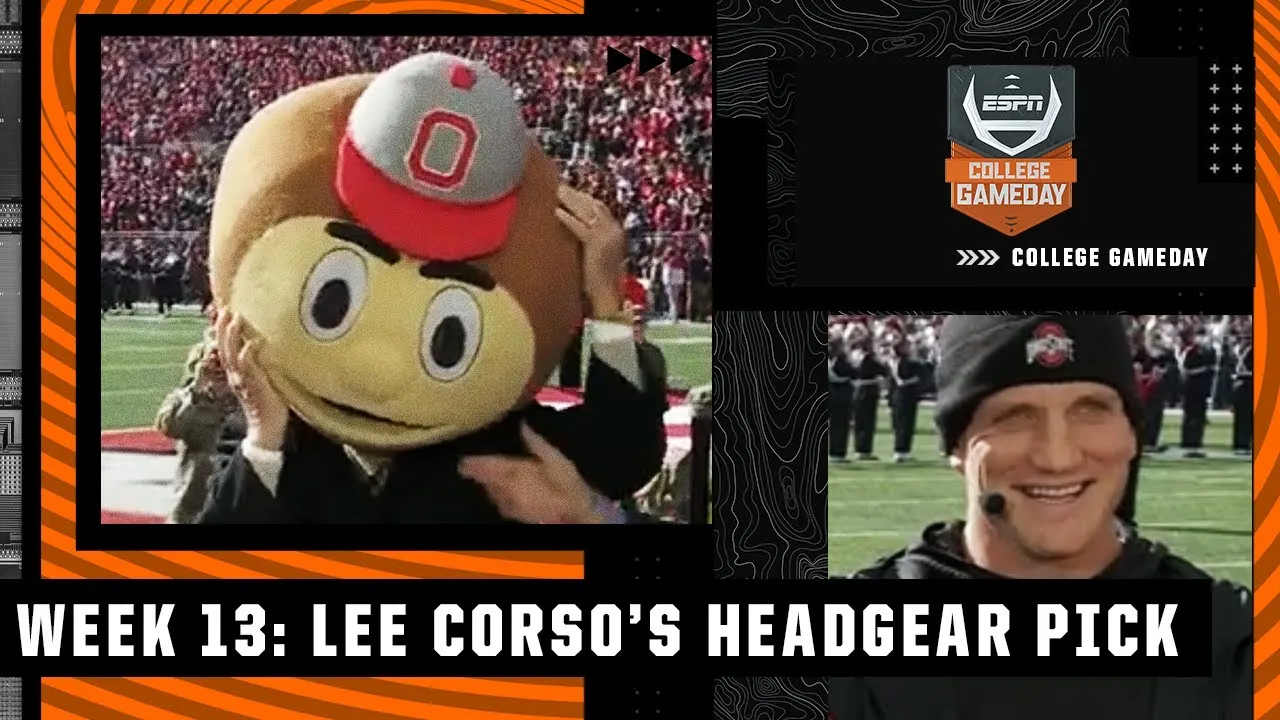 College GameDay with Lee Corso's headgear pick on campus