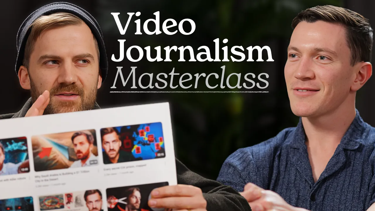 Johnny Harris test 3, Video Journalism Masterclass, closeup