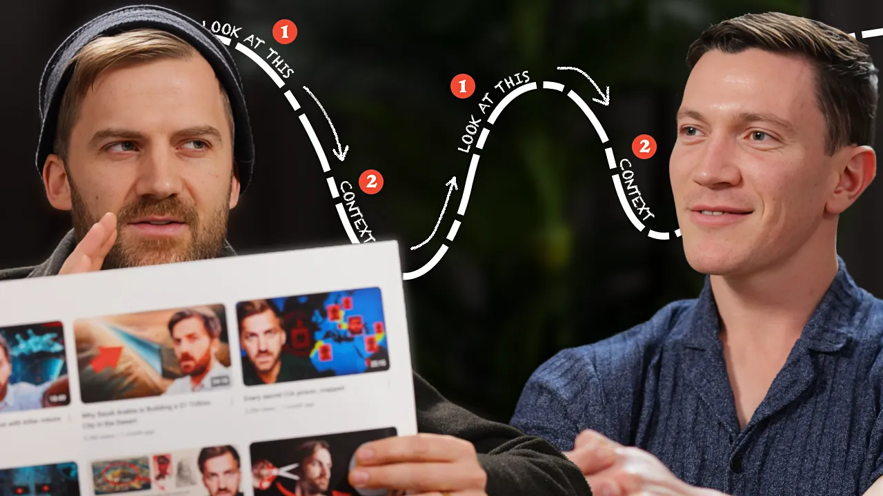 Johnny Harris test 3, eye-tracking diagram