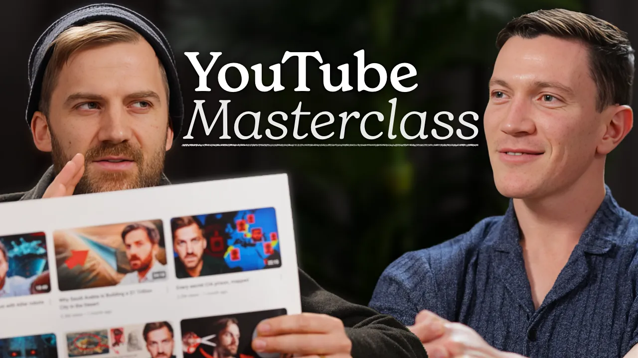 Johnny Harris test 3, YouTube Masterclass, closeup refined
